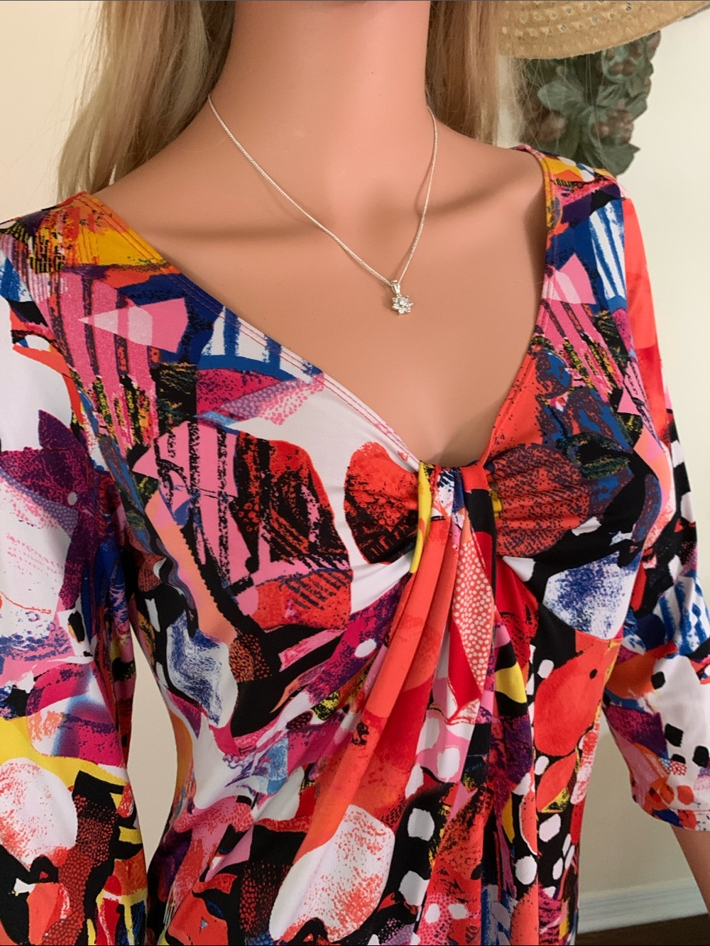 Top 3/4 Sleeve Pullover Blouse Size XS Bianca Nygard